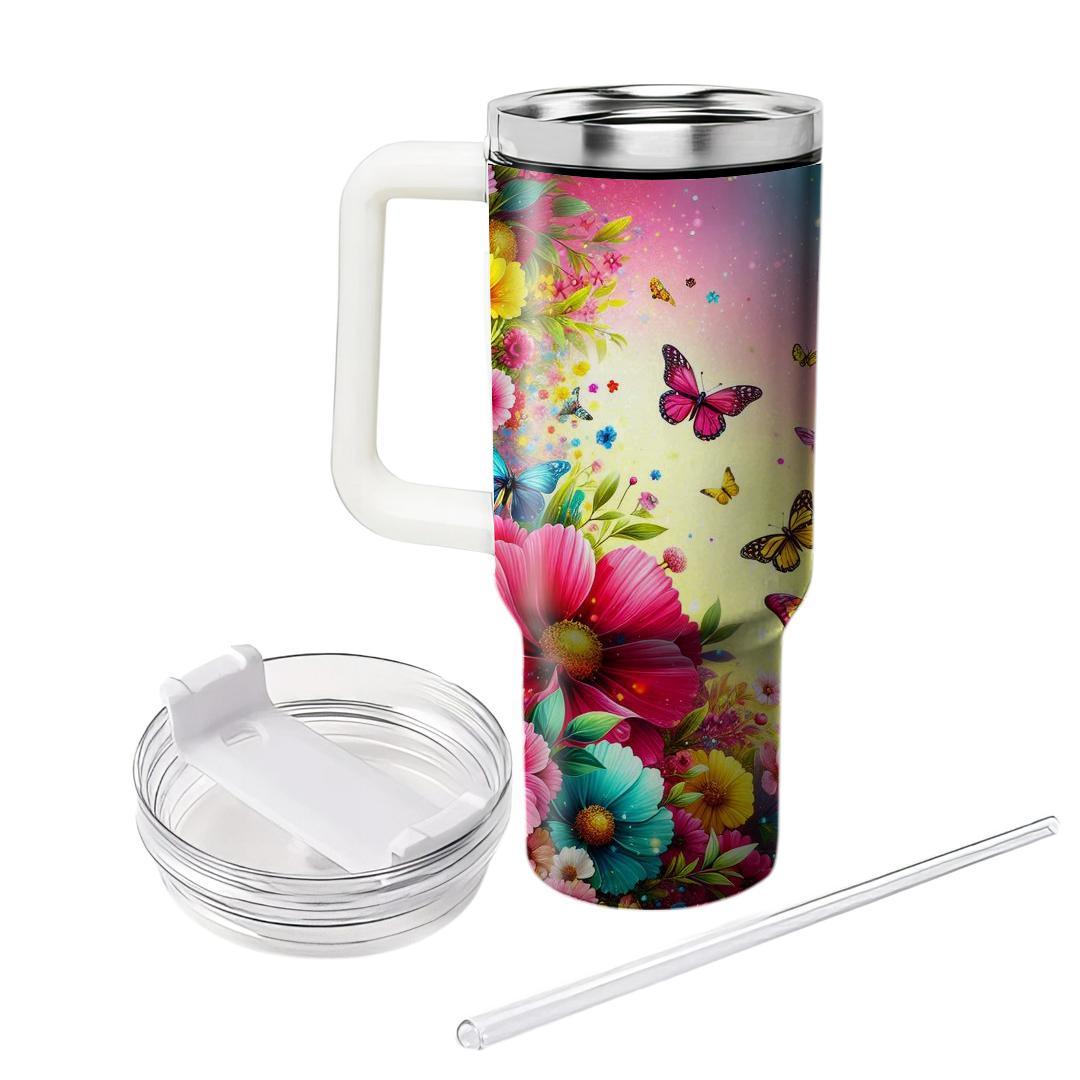 Spring Vibrant Blooms  Custom Tumblers