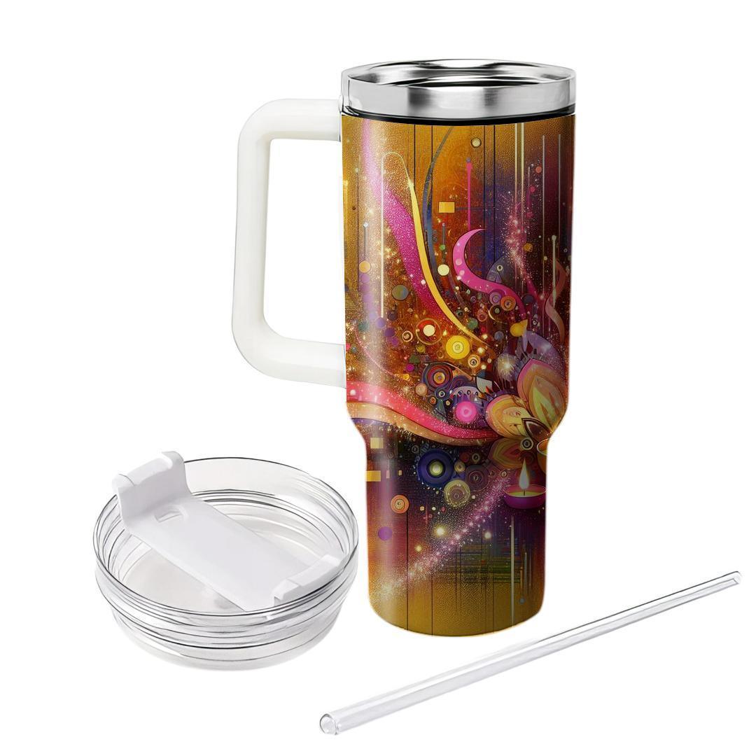 Whimsical Light - A Playful Diwali  Tumbler Cups