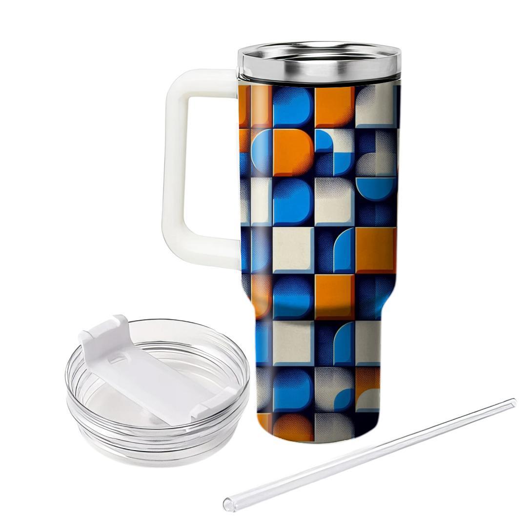 Chic Checkerboard Delight  Custom Tumblers