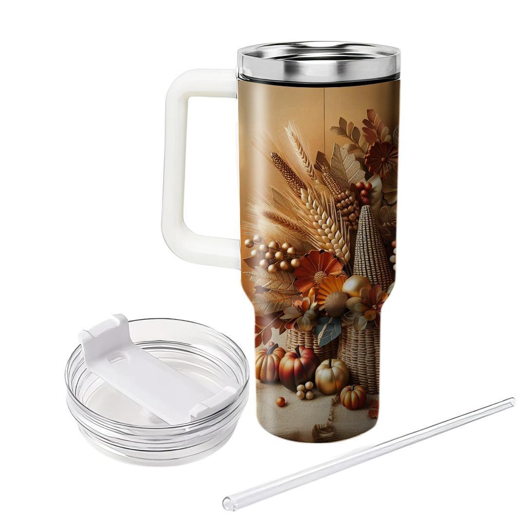 Bountiful Blessings - A Unique Harvest Festival  Tumbler Cups