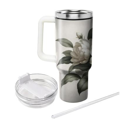 Delicate Gardenia Bliss  Insulated Tumblers