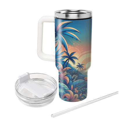 Summer Island Vibes  Tumblers With Lids