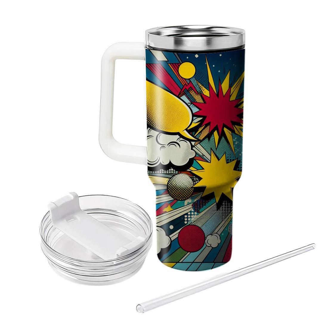 Pop Art Pizzazz  Personalized Tumblers