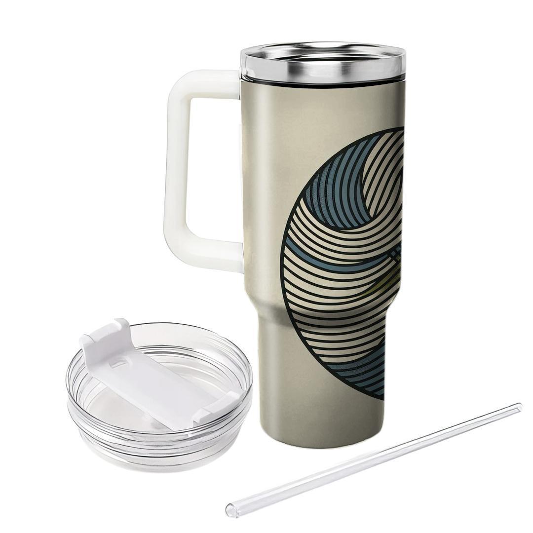 Retro Pinstripe  Travel Tumblers