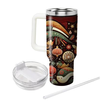 Radiant Unity - A Multicultural New Year  Tumbler Cups