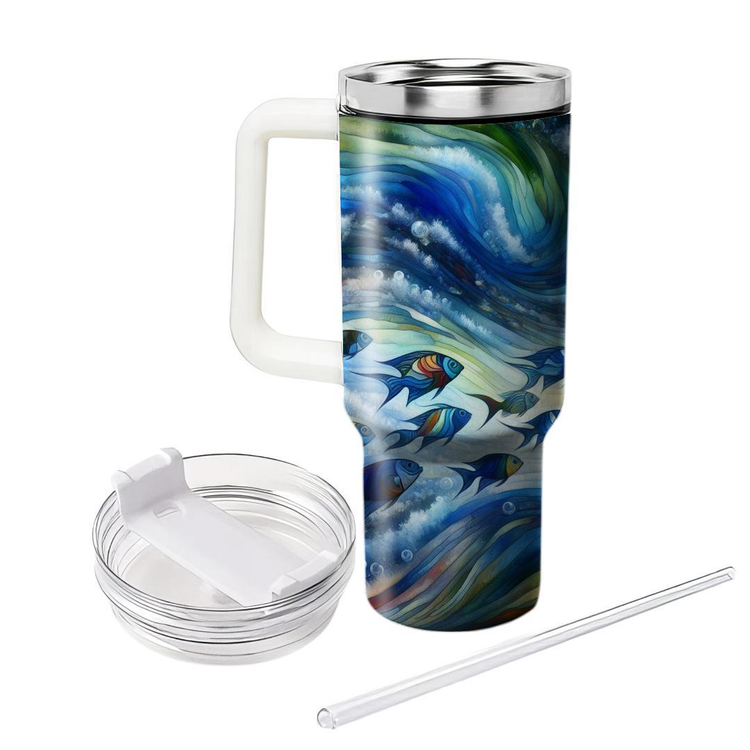 Kaleidoscope Fish  Travel Tumblers