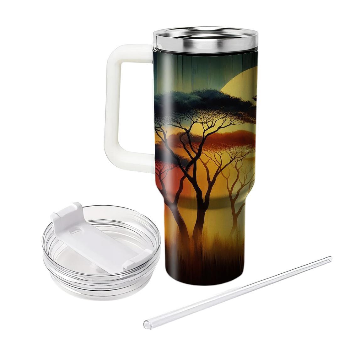 Bold Giraffe Heights  Travel Tumblers