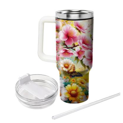 Spring Blossoms In The Breeze  Travel Tumblers