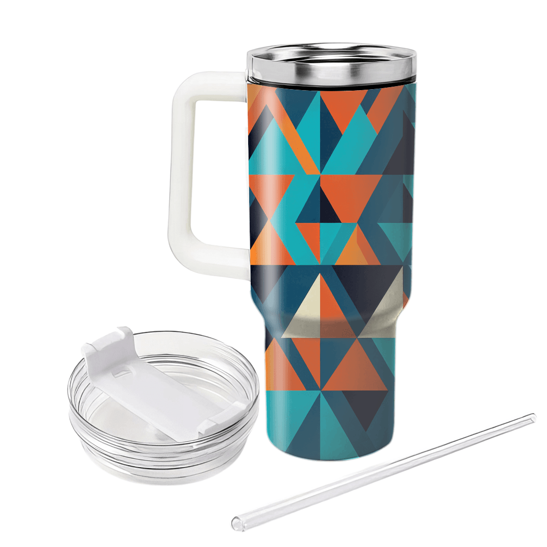 Abstract Triangular Patterns Tumbler Cups