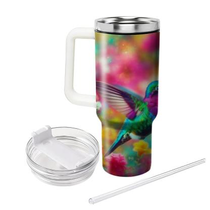 Whimsical Hummingbird Dance  Travel Tumblers
