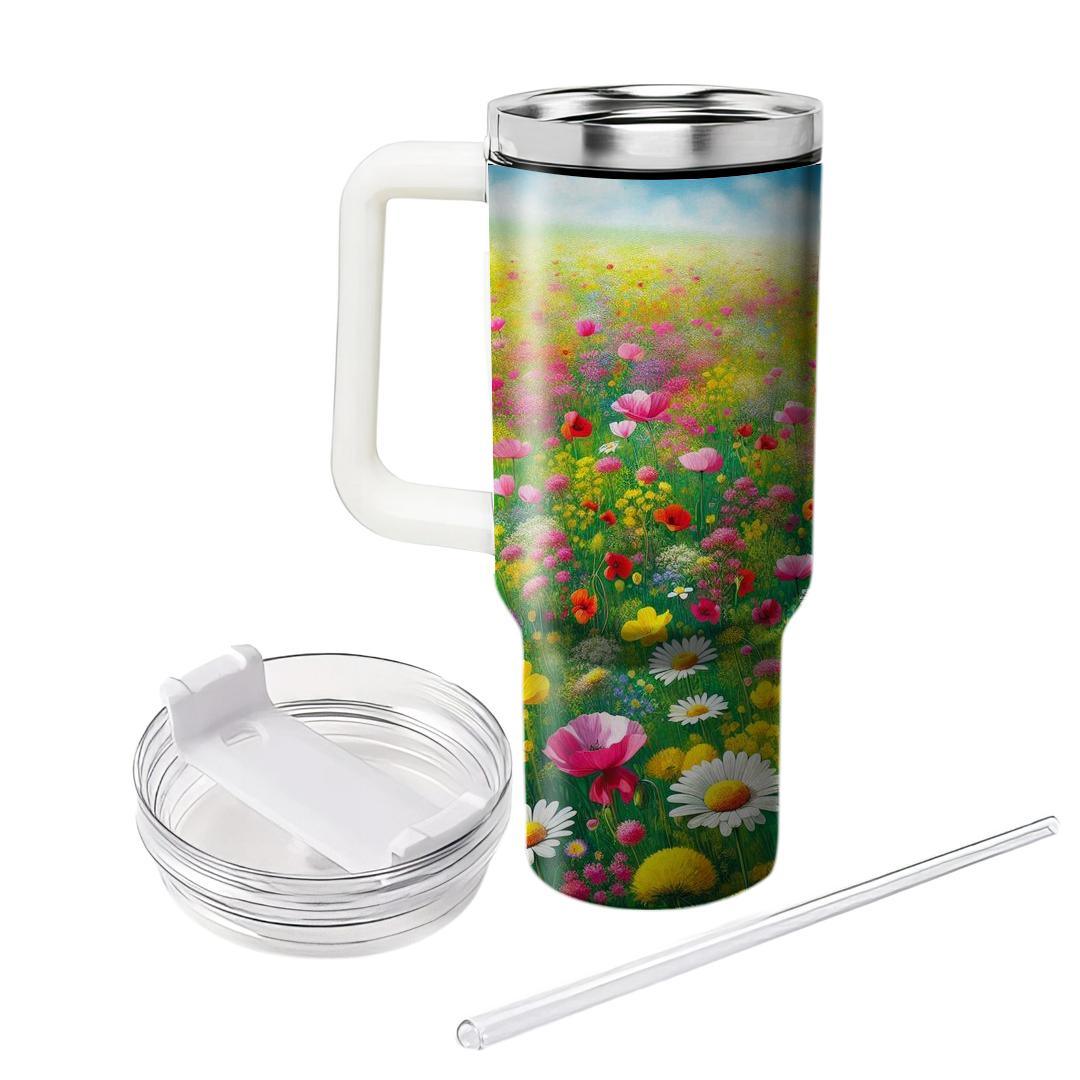 Spring Meadow Dance Tumblers With Lids