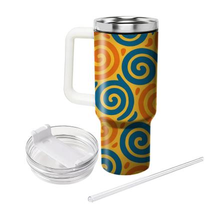 Circular Kaleidoscope Whirl Unique Tumblers