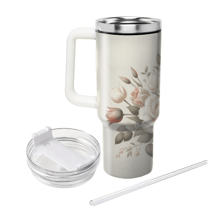 Classic Floral Charm  Travel Tumblers