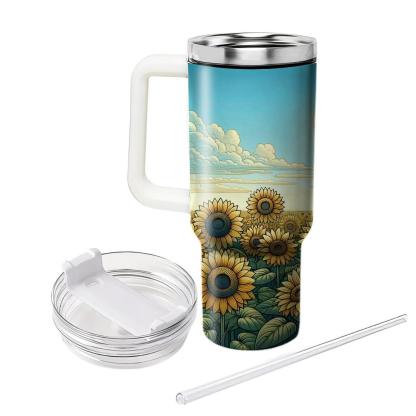 Field Of Sunflowers  Insulated Tumblers