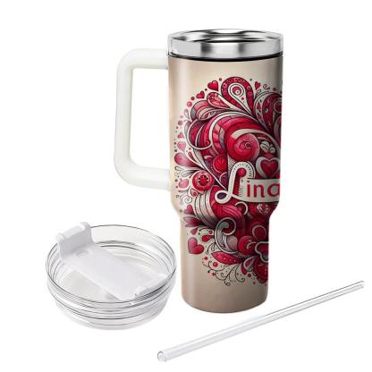 Festival Of Hearts - Valentine’s Day  Tumblers With Lids