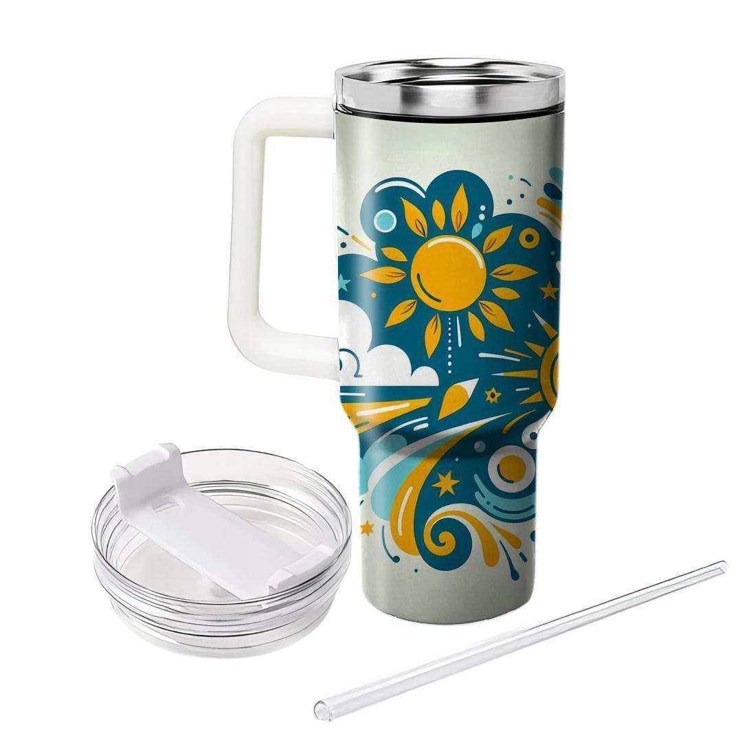 Dreaming Of Summer - A Unique Summer Solstice  Tumbler Cups