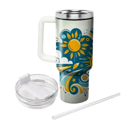 Dreaming Of Summer - A Unique Summer Solstice  Tumbler Cups