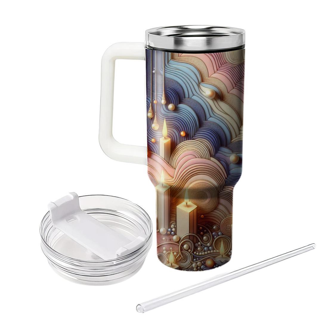 Harmony Of Light - Diwali Reflection  Tumblers With Lids