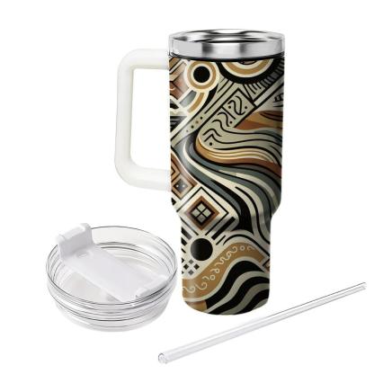 Tribal Wave Fusion  Tumblers For Gifts