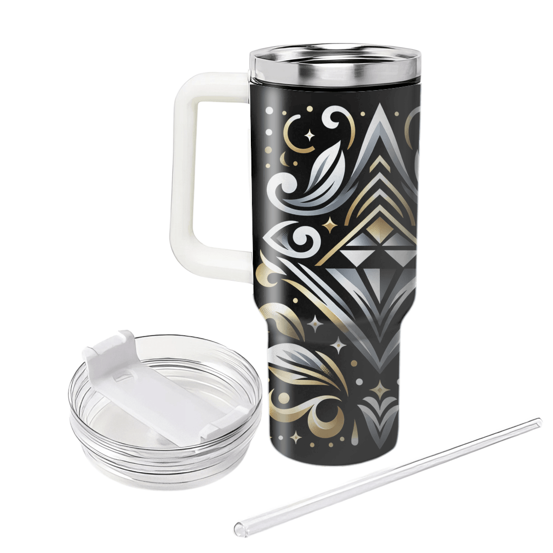 Art Deco Diamond Patterns  Custom Tumblers