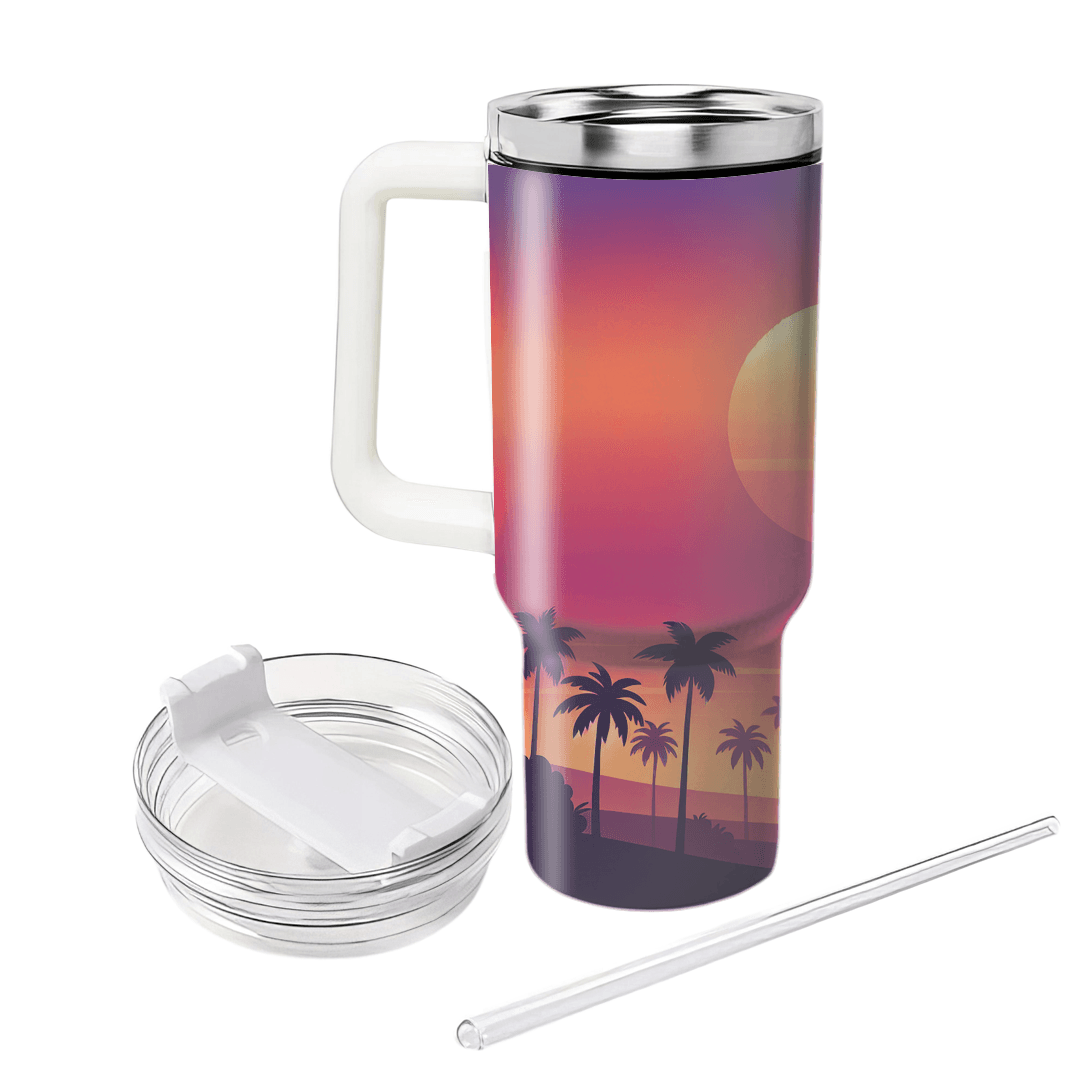 Sunset Palms  Custom Tumblers