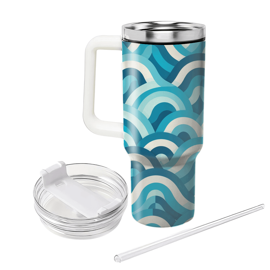 Gradient Wave Pattern  Insulated Tumblers