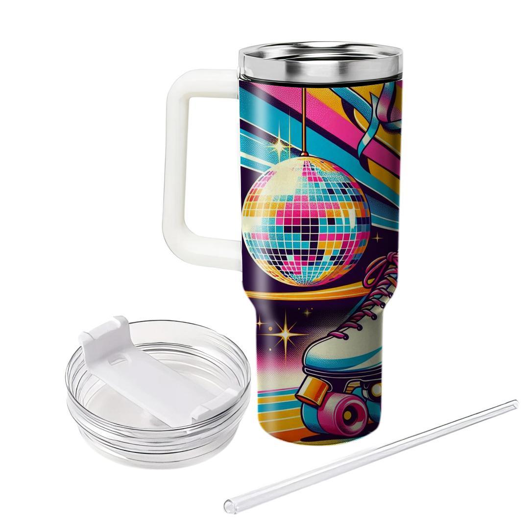 Retro Roller Disco Fever  Travel Tumblers