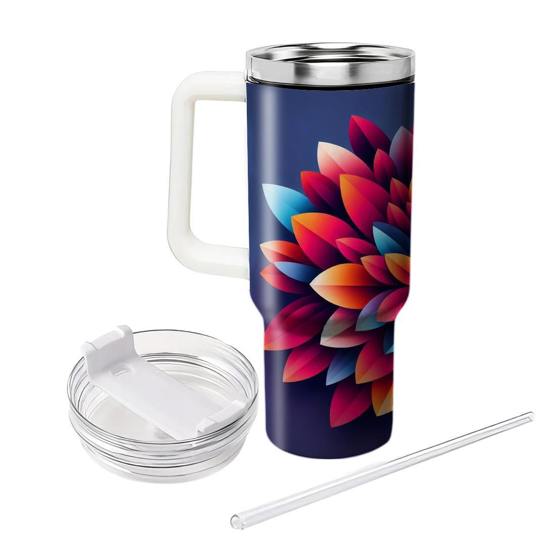 Gradient Petal Burst  Insulated Tumblers