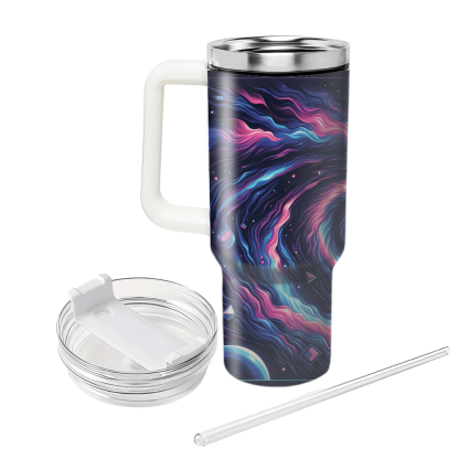 Cosmic Synthwave  Tumbler Cups