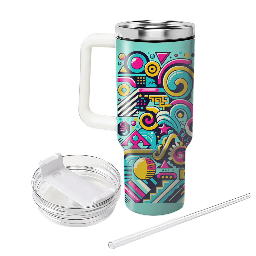 Groovy 80s Patterns  Tumblers For Gifts