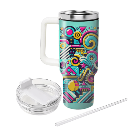 Groovy 80s Patterns  Tumblers For Gifts