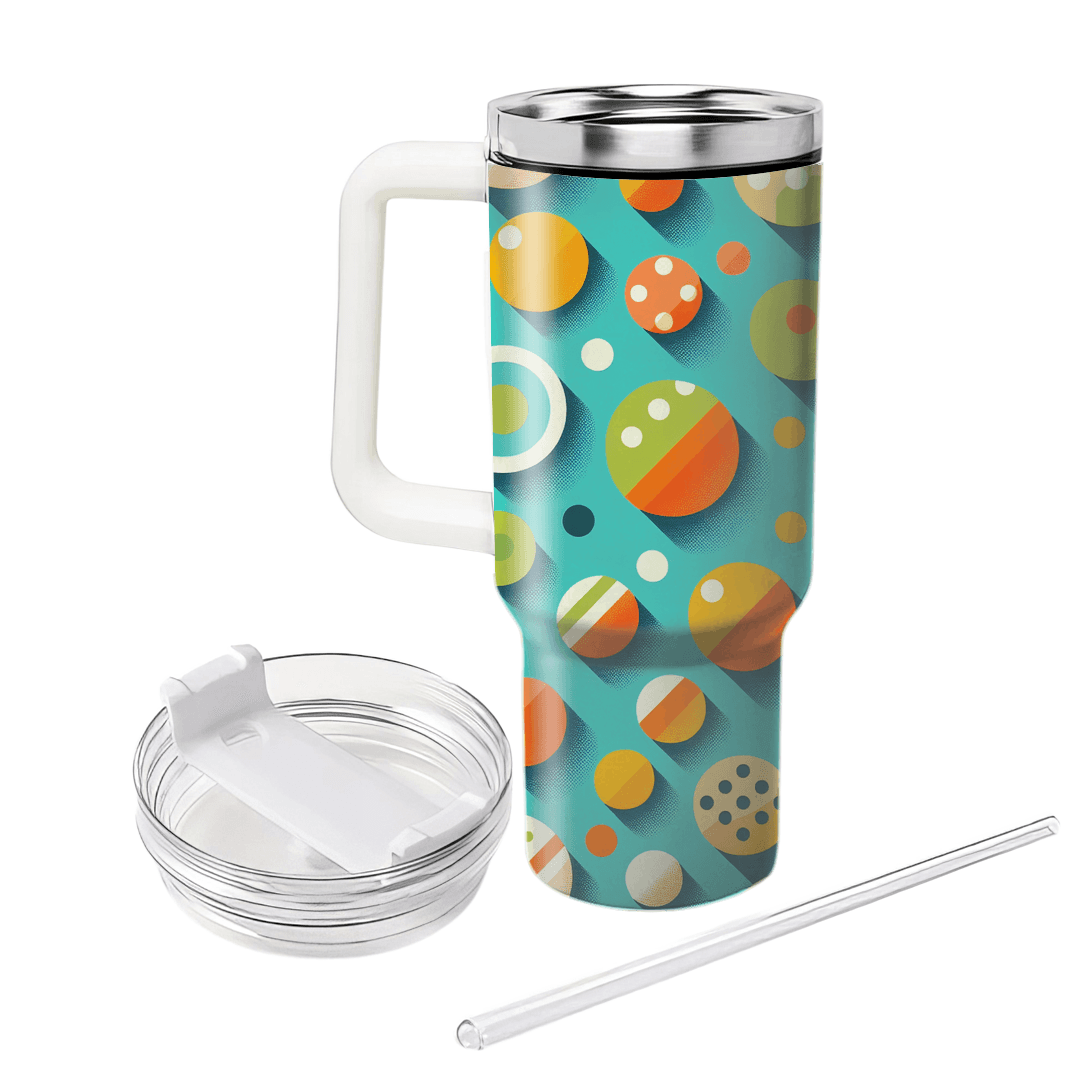 Retro Polka Dot Dance Decorative Tumblers