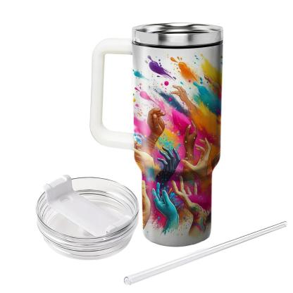 Fables Of Color - Holi Festival  Tumblers With Lids