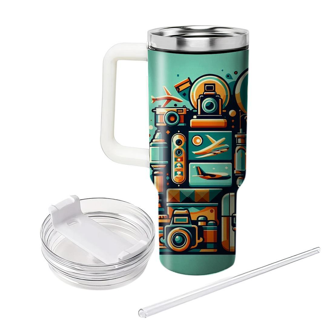 Funky Vintage Travel  Travel Tumblers