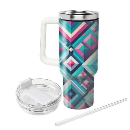 Diamond Mosaic Pattern  Insulated Tumblers