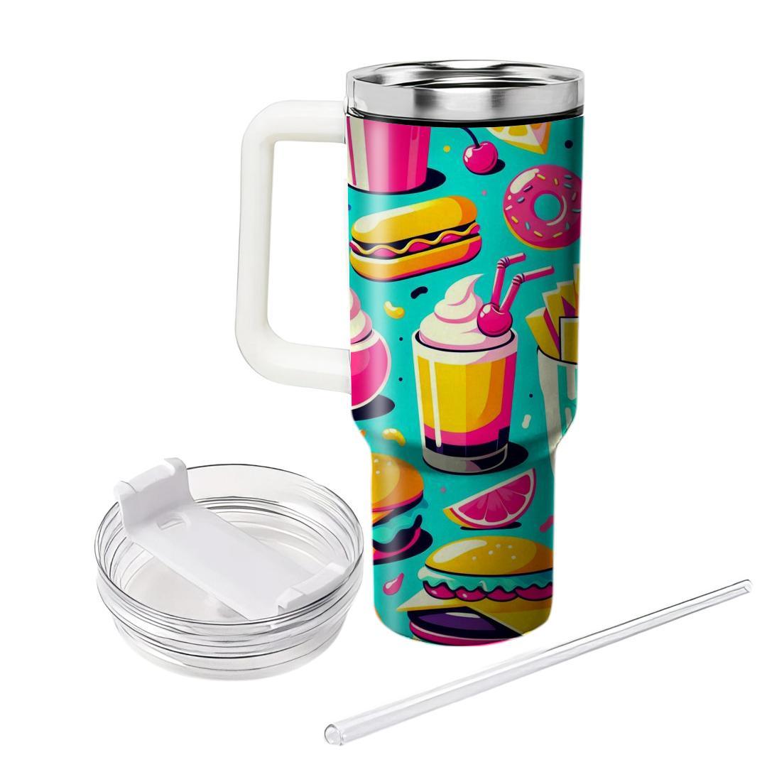 Kitsch Retro Diner  Personalized Tumblers