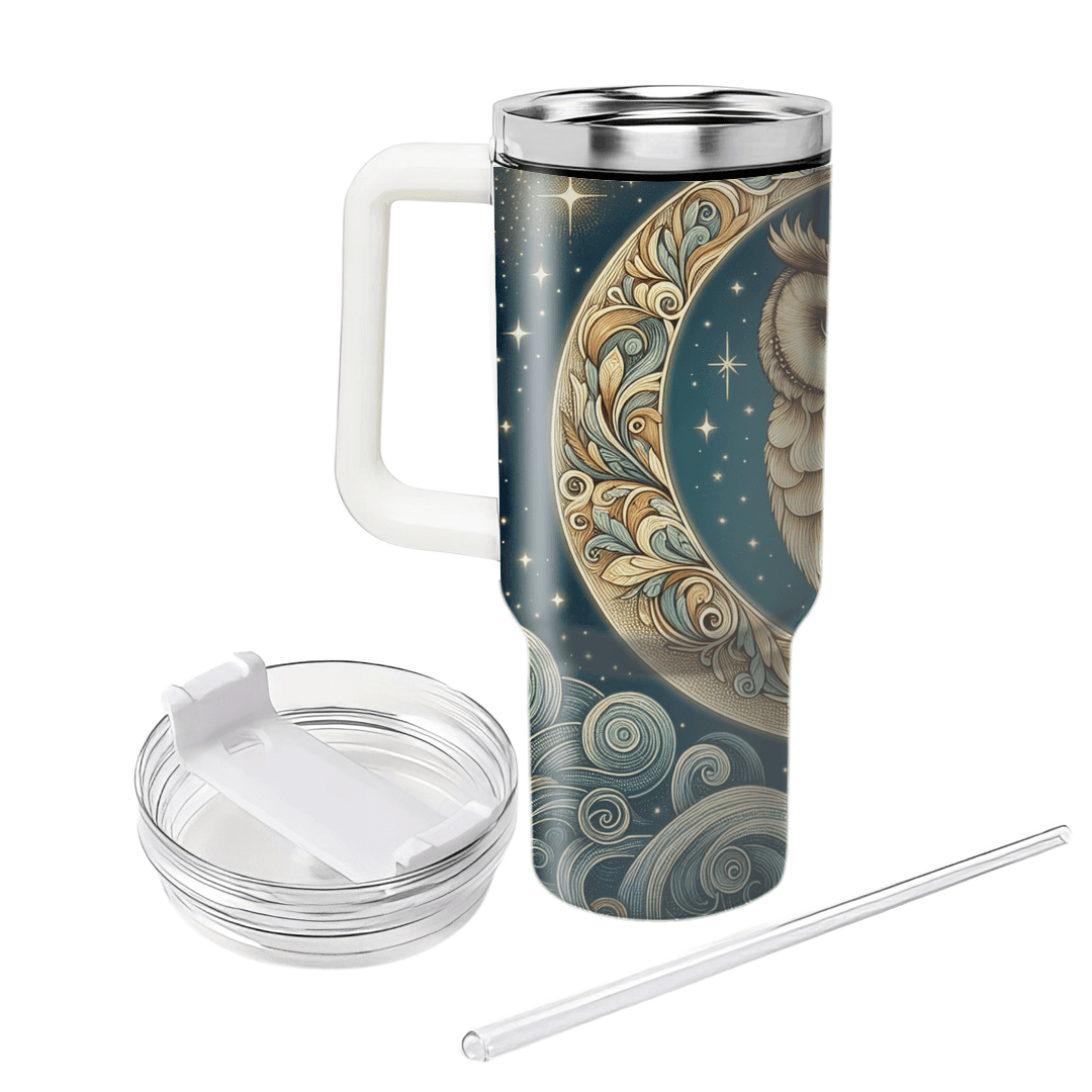 Dreamy Night Owl  Tumbler Cups