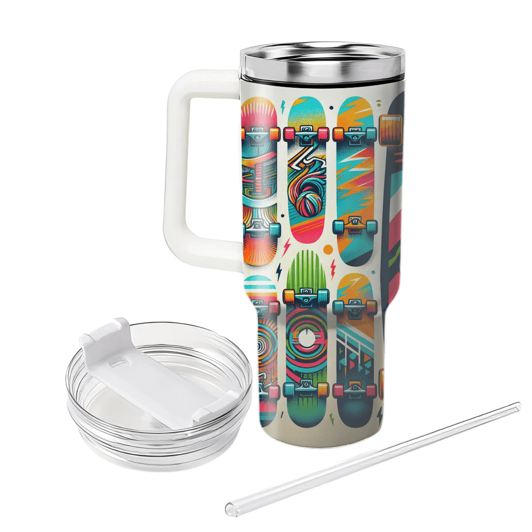 Retro Skateboard Culture Insulated Tumblers