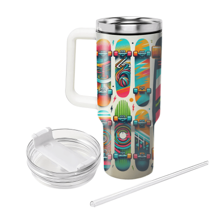 Retro Skateboard Culture Insulated Tumblers