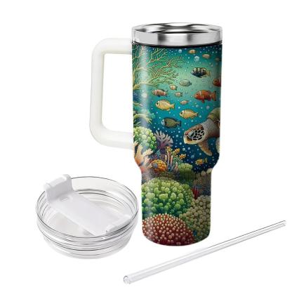 Adventurous Sea Turtle  Travel Tumblers