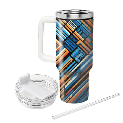 Dynamic Geometric Lines  Insulated Tumblers