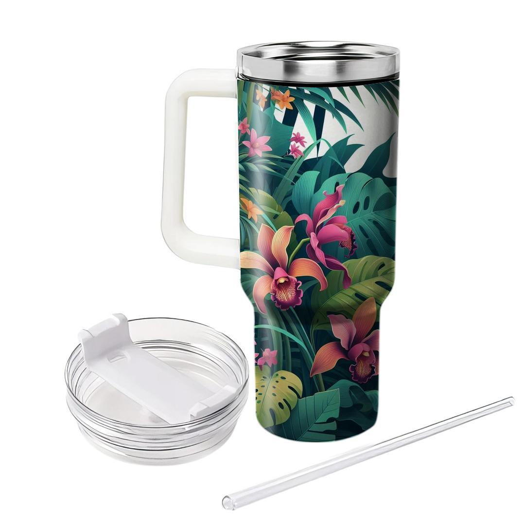 Jungle Orchid Reverie  Unique Tumblers