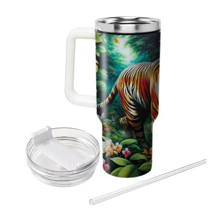 Adventurous Tiger Stripes  Travel Tumblers