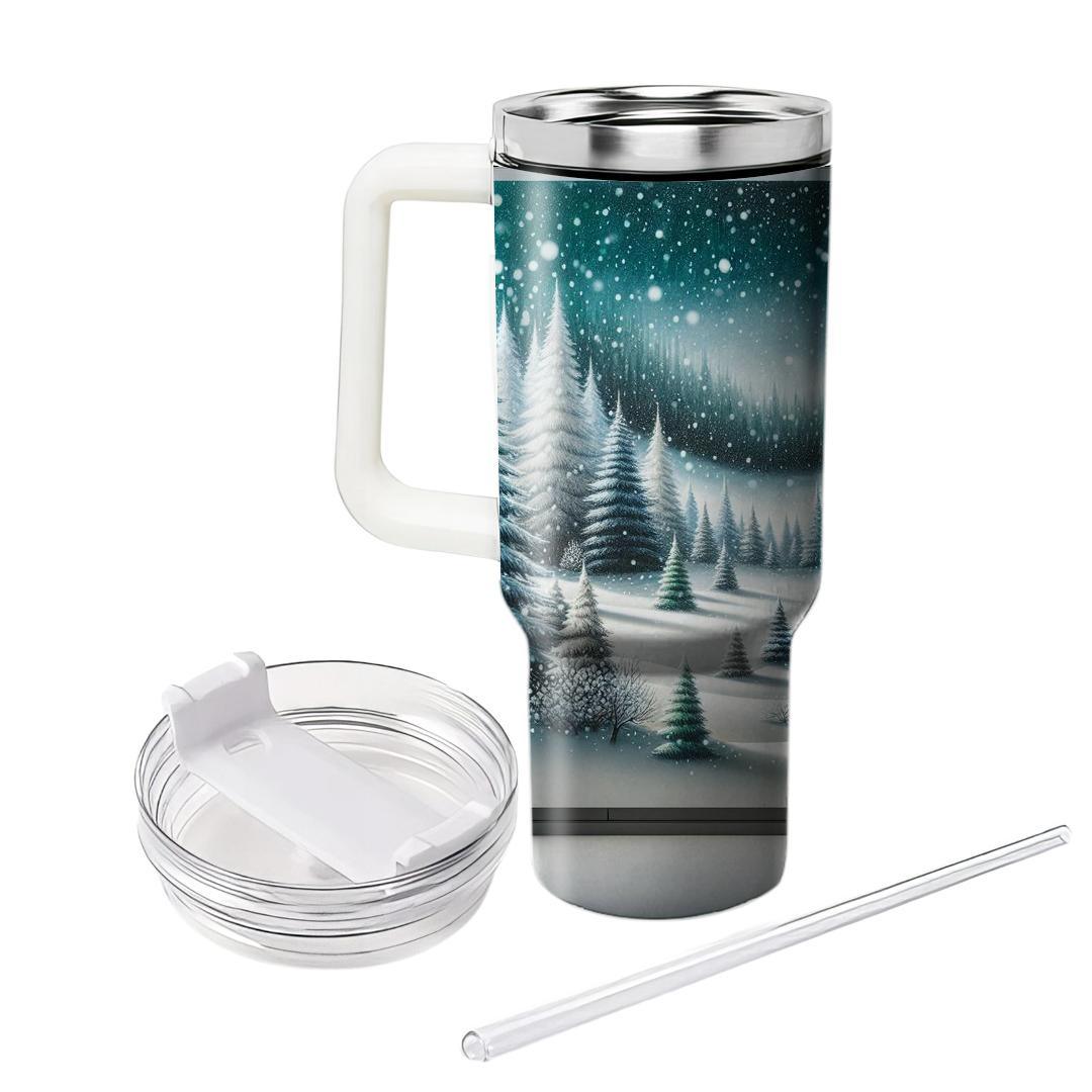 Winter Forest Journey  Unique Tumblers