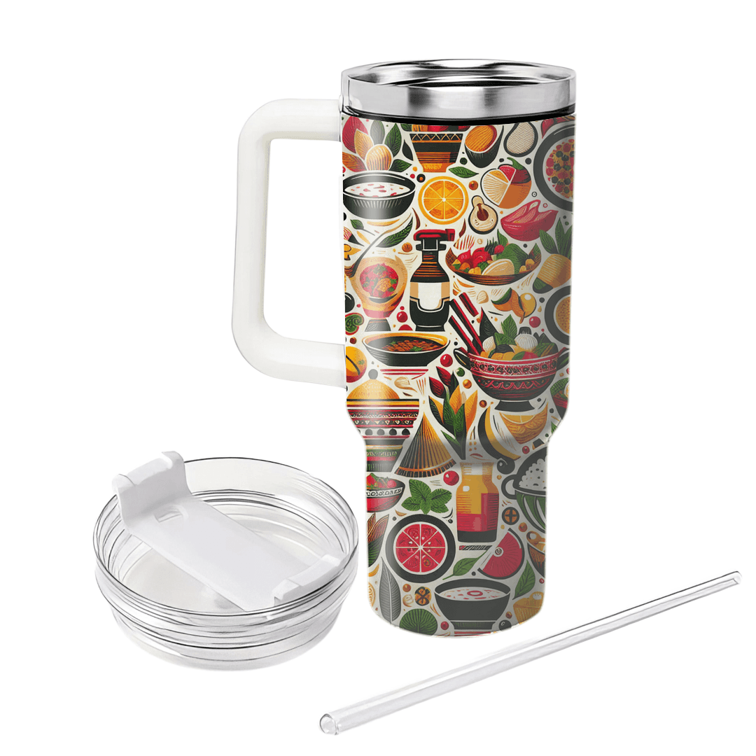 Flavors Of The World - International Cuisine Day  Decorative Tumblers