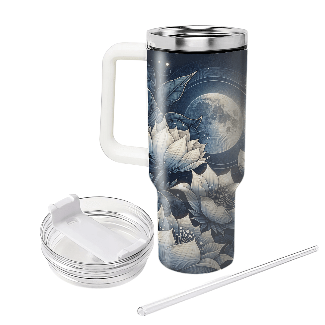 Mystical Moonflower  Tumblers With Lids