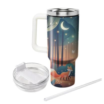 Starlit Fox Adventure  Tumblers With Lids