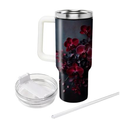 Crimson Orchid Splendor  Tumbler Cups