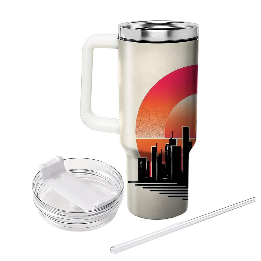 Dramatic Skyline Silhouette  Decorative Tumblers