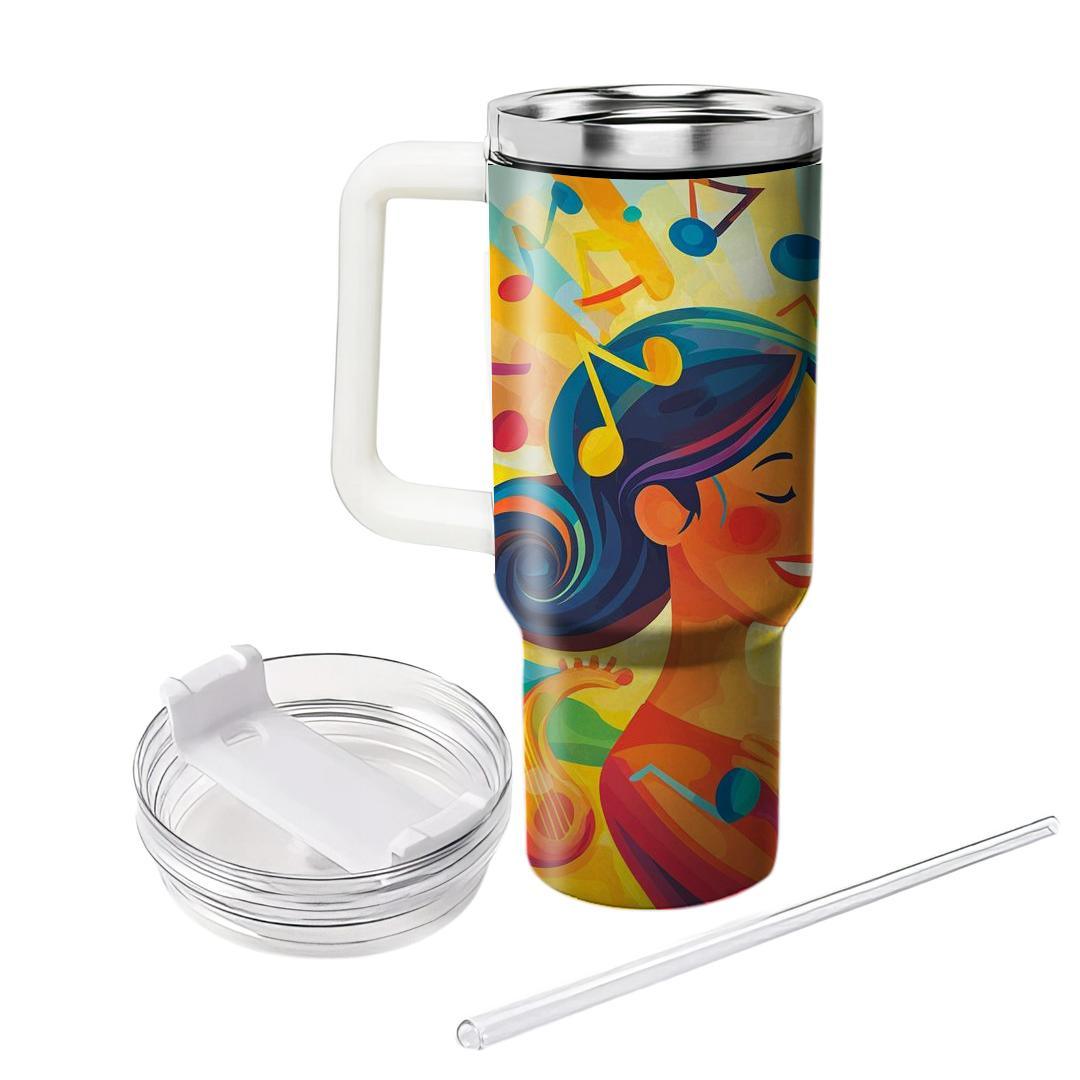 The Song Of Life: A Mother’s Love As The Melody Of Growth Tumblers With Lids